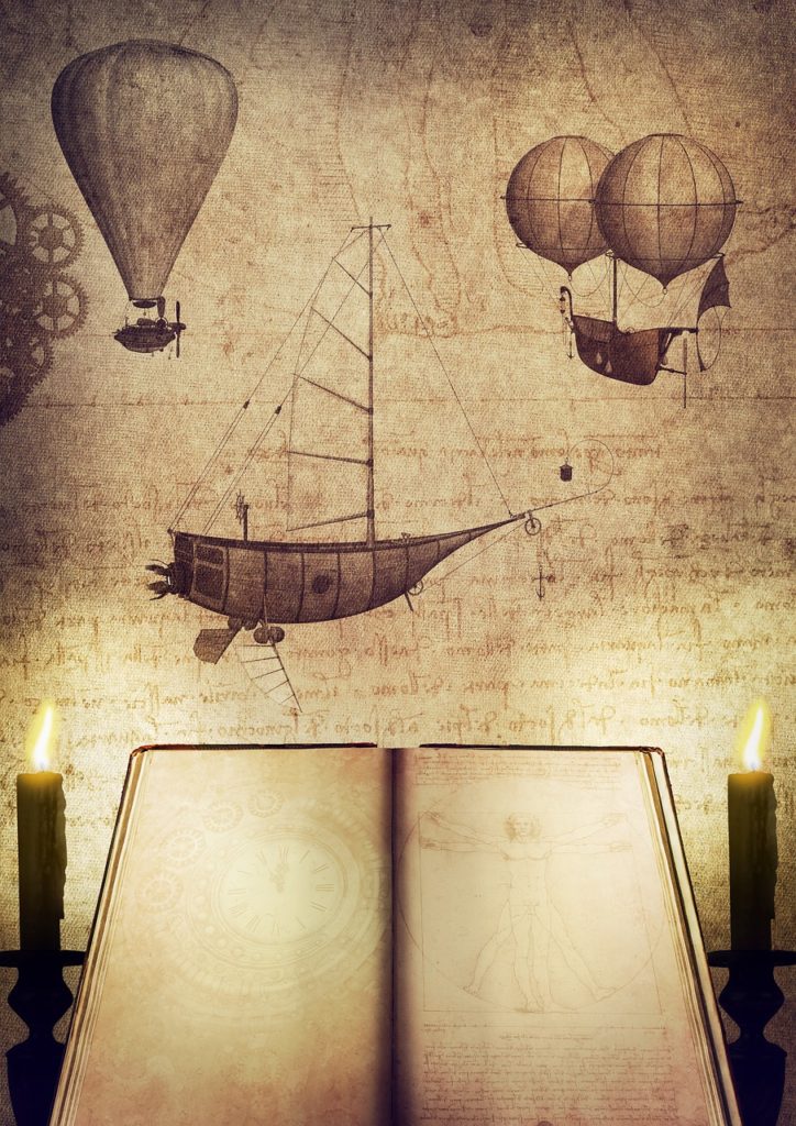 inventions, book, candles